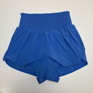 Offline by Aerie Smocked Skort Shorts Blue, Size Medium